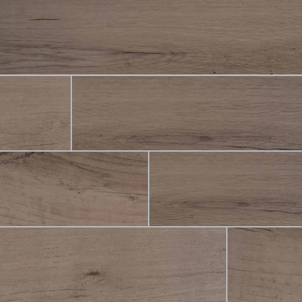 Palmetto Fog 6 In. X 36 In. Porcelain Floor And Wall Tile, 10PK